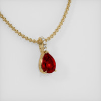 1.55 Ct. Ruby Pendant, 14K Yellow Gold 2