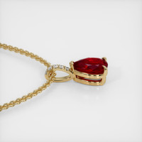 1.55 Ct. Ruby Pendant, 14K Yellow Gold 3