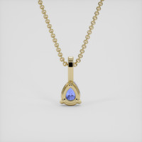 1.62 Ct. Blue Sapphire Pendant, 14K Yellow Gold 4