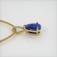 1.66 Ct. Blue Sapphire Pendant, 18K Yellow Gold 3