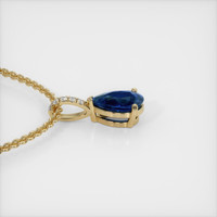 1.25 Ct. Sapphire Pendant, 18K Yellow Gold 3