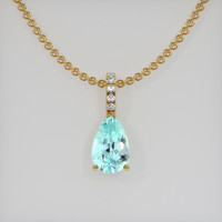 1.83 Ct. Gemstone Pendant, 18K Yellow Gold 1