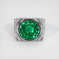 6.69 Ct. Emerald Ring, Platinum 950 1