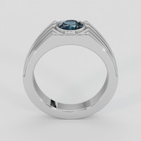 1.28 Ct. Greenish Blue Cobalt Spinel Ring, Platinum 950 3