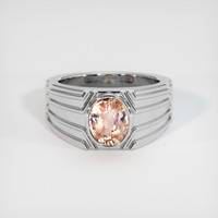 2.12 Ct. Padparadscha Sapphire Ring, Platinum 950 1