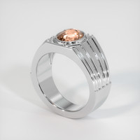 2.12 Ct. Padparadscha Sapphire Ring, Platinum 950 2