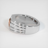 2.12 Ct. Padparadscha Sapphire Ring, Platinum 950 4