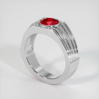 1.30 Ct. Ruby Ring, Platinum 950 2