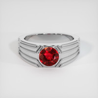 1.33 Ct. Ruby Ring, Platinum 950 1