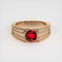 1.32 Ct. Ruby Ring, 14K Rose Gold 1