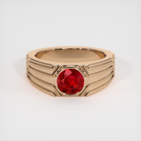 1.30 Ct. Ruby Ring, 14K Rose Gold 1