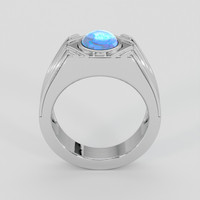 3.05 Ct. Blue Sapphire Ring, Silver 3