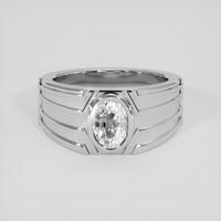2.10 Ct. White Sapphire Ring, Silver 1