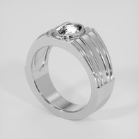 2.10 Ct. White Sapphire Ring, Silver 2
