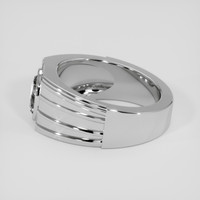 2.10 Ct. White Sapphire Ring, Silver 4
