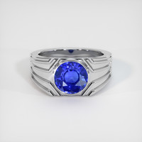 2.65 Ct. Sapphire Ring, 14K White Gold 1