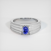 1.76 Ct. Sapphire Ring, 14K White Gold 1