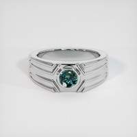 0.81 Ct. Sapphire Ring, 14K White Gold 1