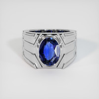 3.48 Ct. Sapphire Ring, 14K White Gold 1