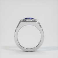3.48 Ct. Sapphire Ring, 14K White Gold 3