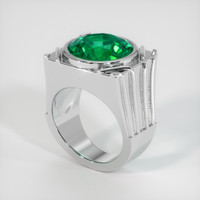 6.69 Ct. Emerald Ring, 18K White Gold 2