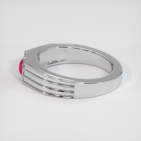 0.73 Ct. Ruby Ring, 18K White Gold 4