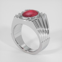 4.32 Ct. Ruby Ring, 18K White Gold 2