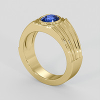 1.75 Ct. Blue Sapphire Ring, 10K Yellow Gold 2