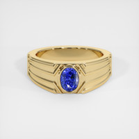 1.76 Ct. Blue Sapphire Ring, 10K Yellow Gold 1