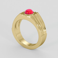 1.34 Ct. Ruby Ring, 10K Yellow Gold 2