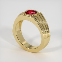 1.54 Ct. Ruby Ring, 14K Yellow Gold 2