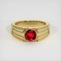 1.32 Ct. Ruby Ring, 14K Yellow Gold 1