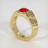 1.32 Ct. Ruby Ring, 14K Yellow Gold 2