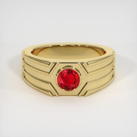 1.11 Ct. Ruby Ring, 14K Yellow Gold 1