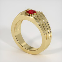 1.11 Ct. Ruby Ring, 14K Yellow Gold 2