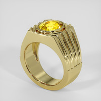 4.26 Ct. Yellow Sapphire Ring, 14K Yellow Gold 2