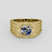 1.17 Ct. Bi Color Sapphire Ring, 14K Yellow Gold 1