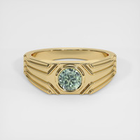 0.76 Ct. Sapphire Ring, 14K Yellow Gold 1