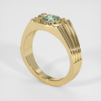 0.76 Ct. Sapphire Ring, 14K Yellow Gold 2