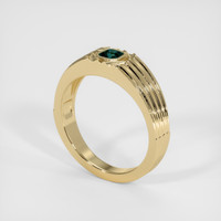 0.41 Ct. Sapphire Ring, 14K Yellow Gold 2