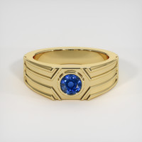 0.94 Ct. Sapphire Ring, 18K Yellow Gold 1