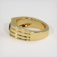 1.20 Ct. Blue Sapphire Ring, 18K Yellow Gold 4