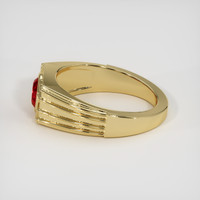 0.89 Ct. Ruby Ring, 18K Yellow Gold 4