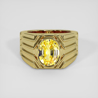 4.26 Ct. Yellow Sapphire Ring, 18K Yellow Gold 1