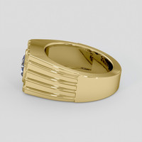 1.17 Ct. Bi Color Sapphire Ring, 18K Yellow Gold 4