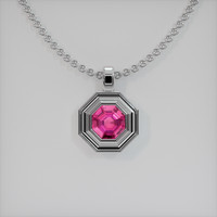 0.81 Ct. Gemstone Pendant, Platinum 950 1