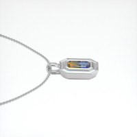 0.82 Ct. Sapphire Pendant, Platinum 950 3