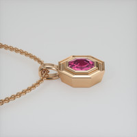 0.81 Ct. Gemstone Pendant, 14K Rose Gold 3