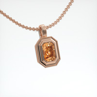 2.04 Ct. Gemstone Pendant, 14K Rose Gold 2