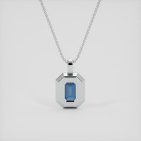 1.69 Ct. Gemstone Pendant, 18K White Gold 4